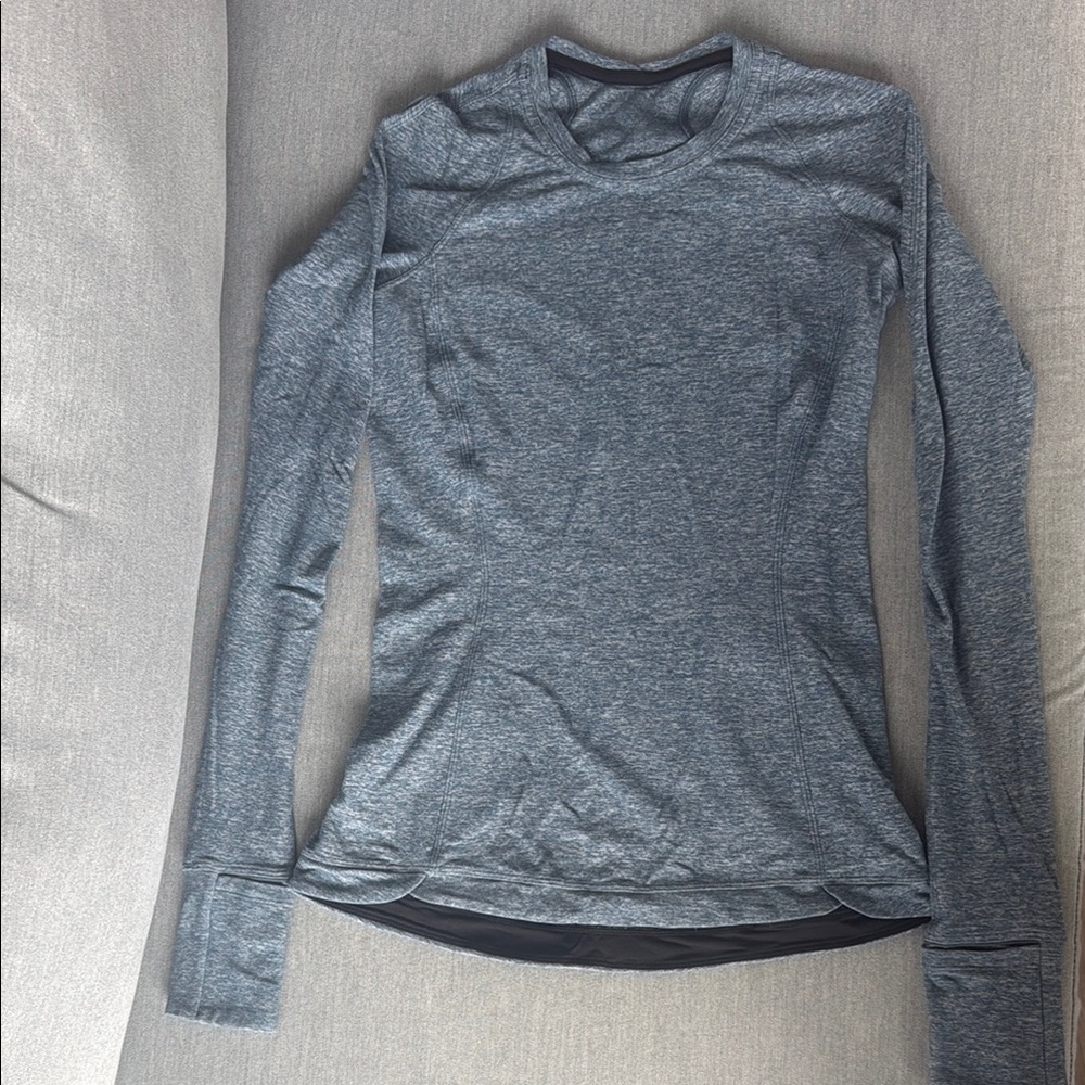 Lululemon Blue Runderful Long Sleeve Women's Top
